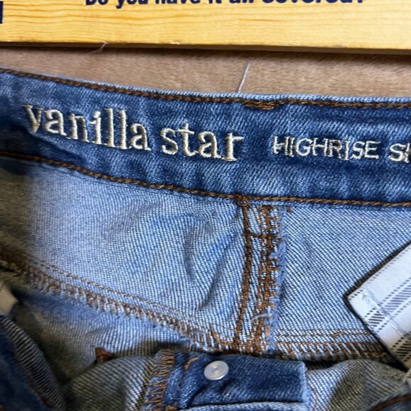 Vanilla Star Highrise Skinny‎ W31/13 Blue Jeans Distressed Stretch Mid Wash (O) - Picture 10 of 11